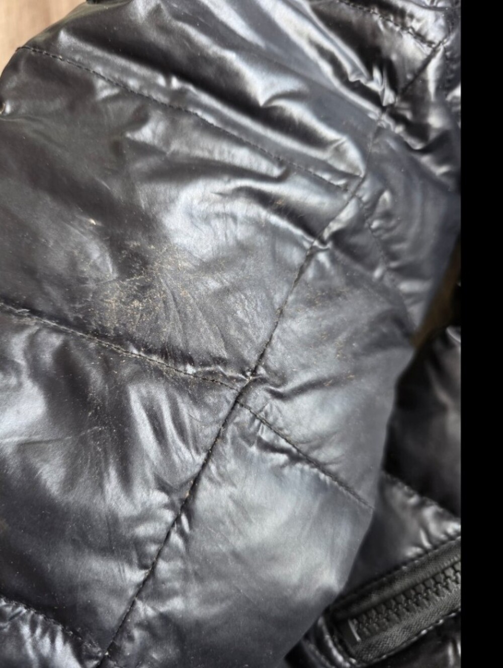 MONCLER BADY GLOSSY Black Quilted Puffer Jacket Luxury 2 Vintage Y2K Ski Snow - Picture 8 of 16